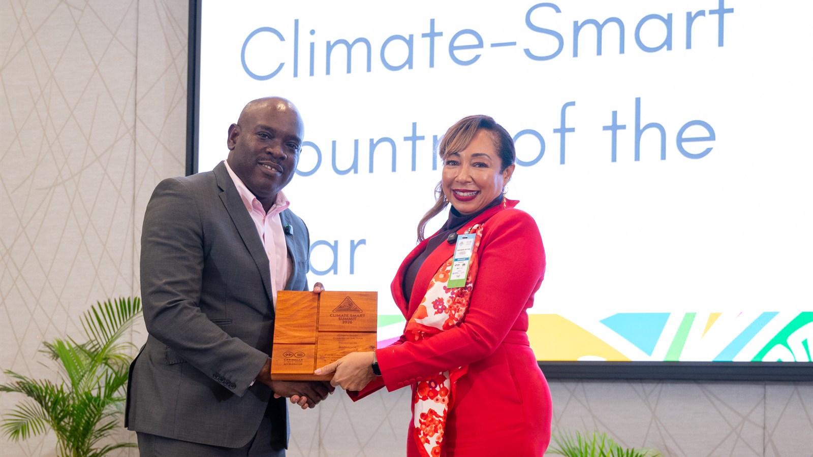 Barbados: Country of the Year - Climate Smart Country of the Year Award presentation at Climate Smart Summit 2026